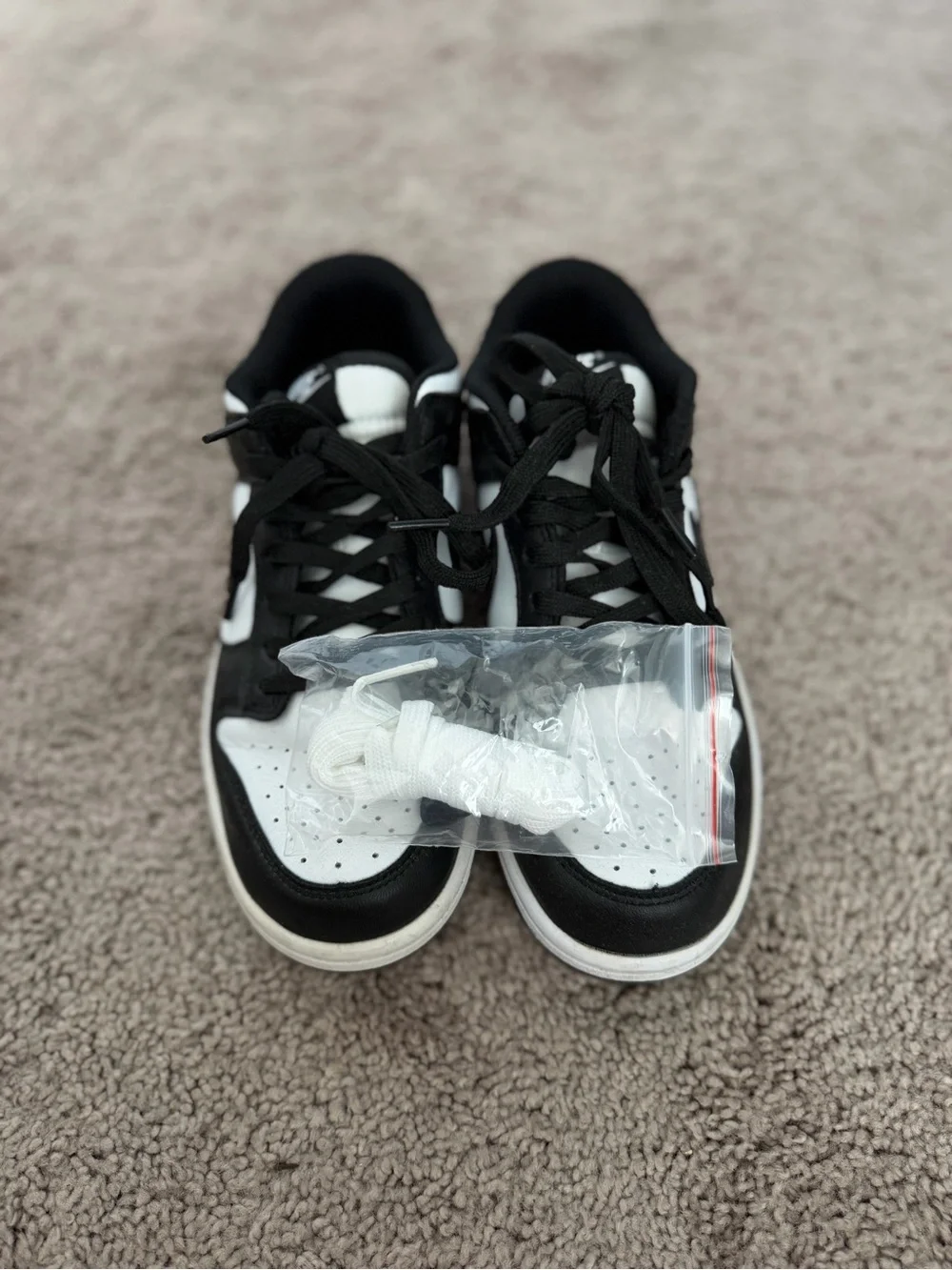 Nike Black and White Low-Top Sneakers